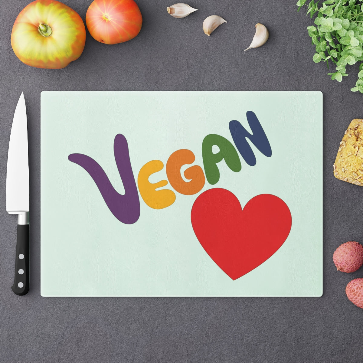 Vegan Heart Cutting Board