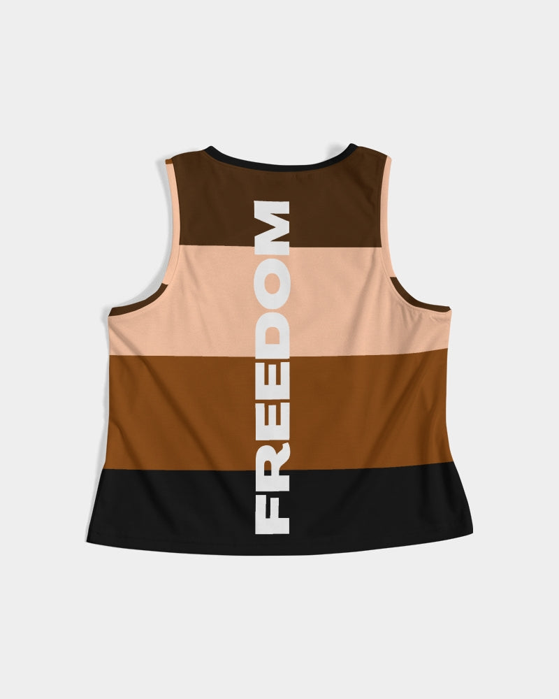 Freedom and Justice Ladies Cropped Tank