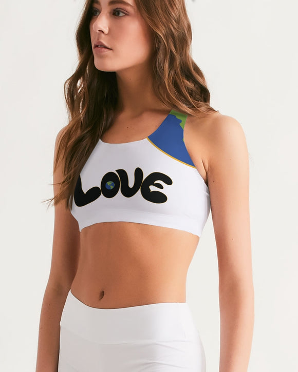 Love Is The Greatest Religion Ladies Seamless Sports Bra