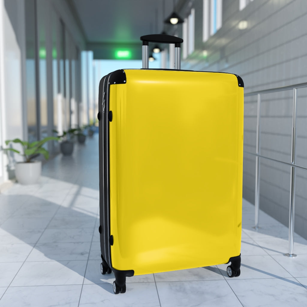 Bright Yellow Suitcases