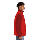 Men's Red Puffer Jacket-6