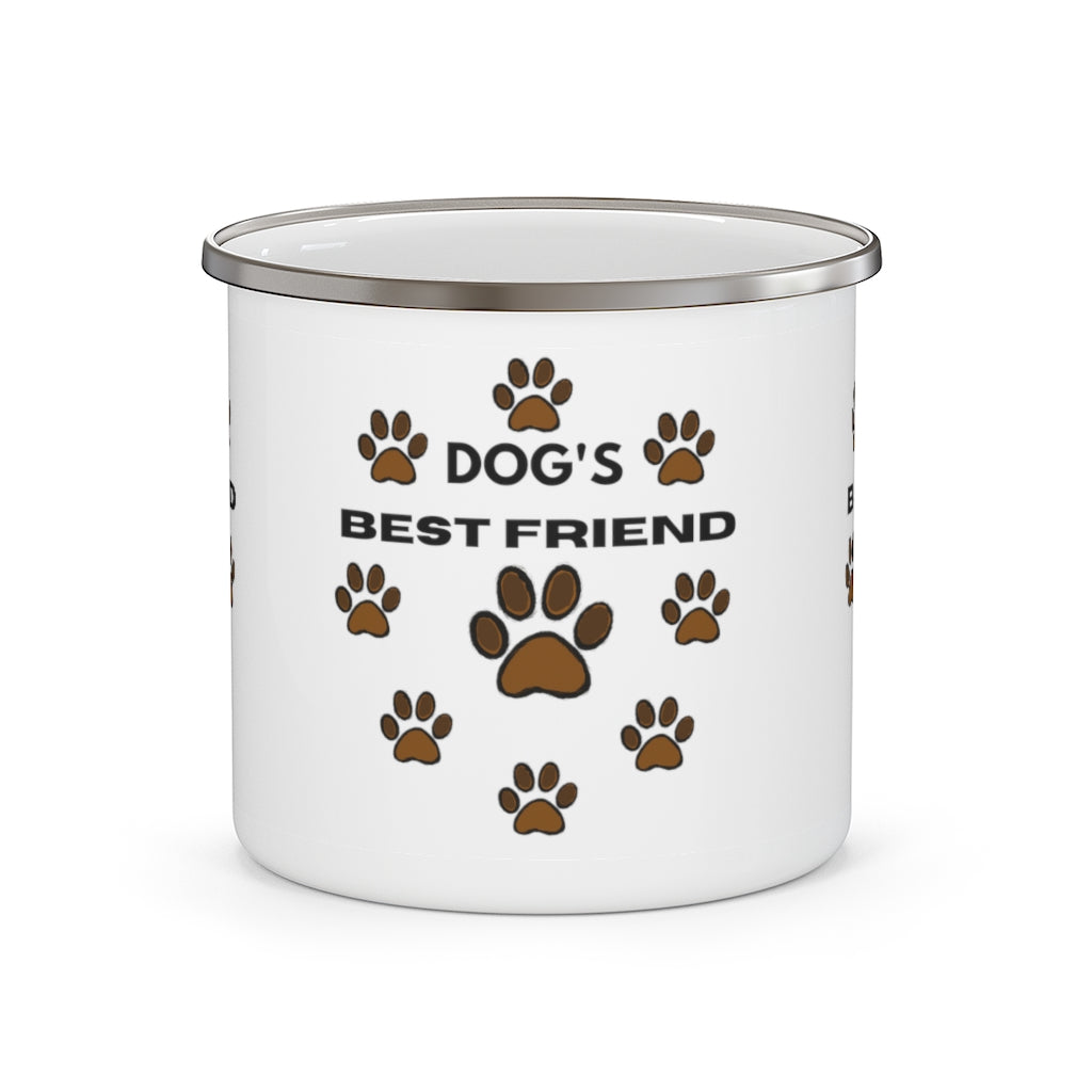 Dog's Best Friend Enamel Camping Mug