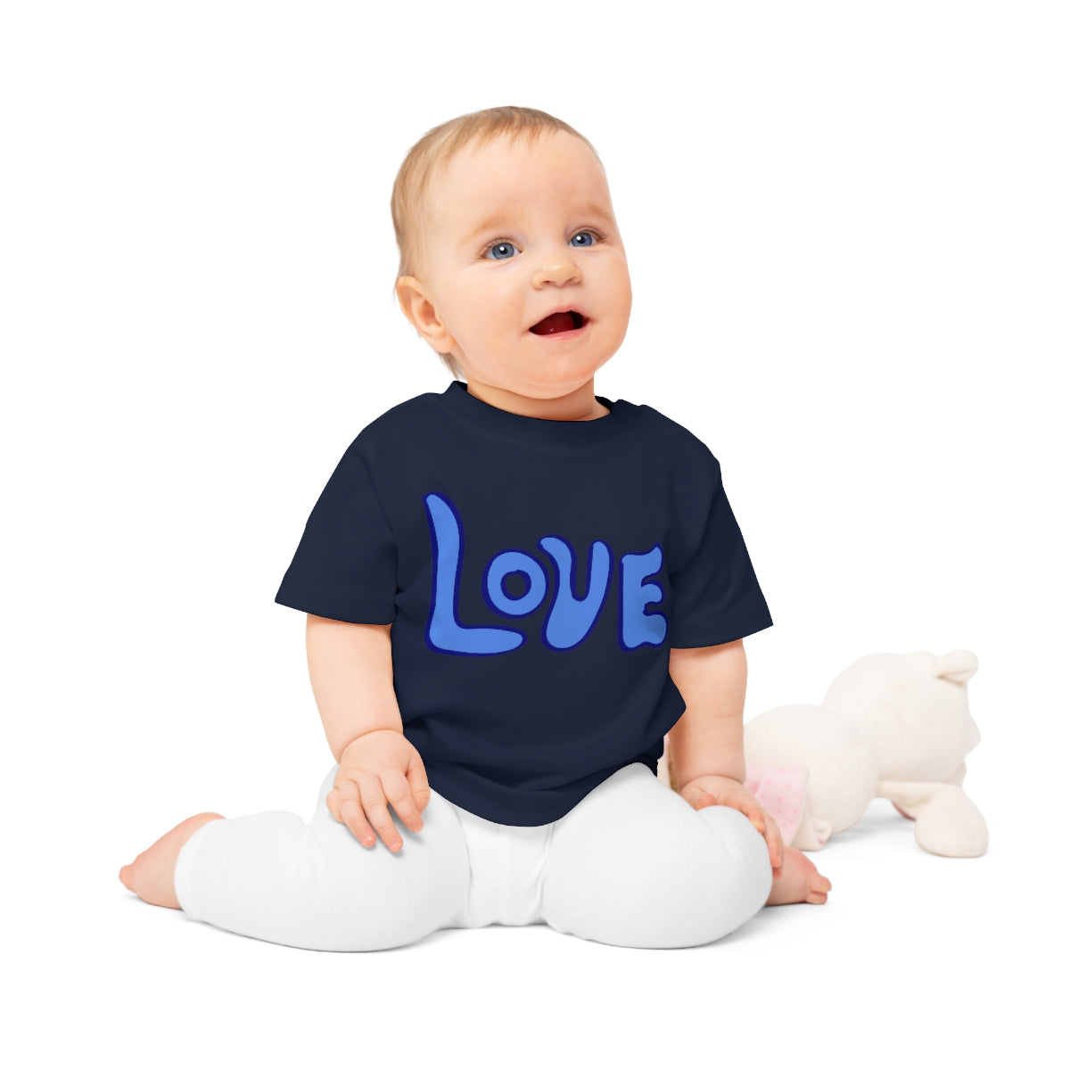 Blue LOVE Baby T-Shirt