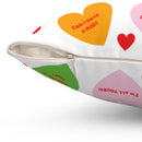 Sweet Tart Hearts Spun Polyester Square Pillow Case-2