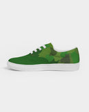 Green Fusion Ladies Lace Up Canvas Shoe-7