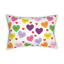 Sweet Tart Hearts Spun Polyester Lumbar Pillow-3