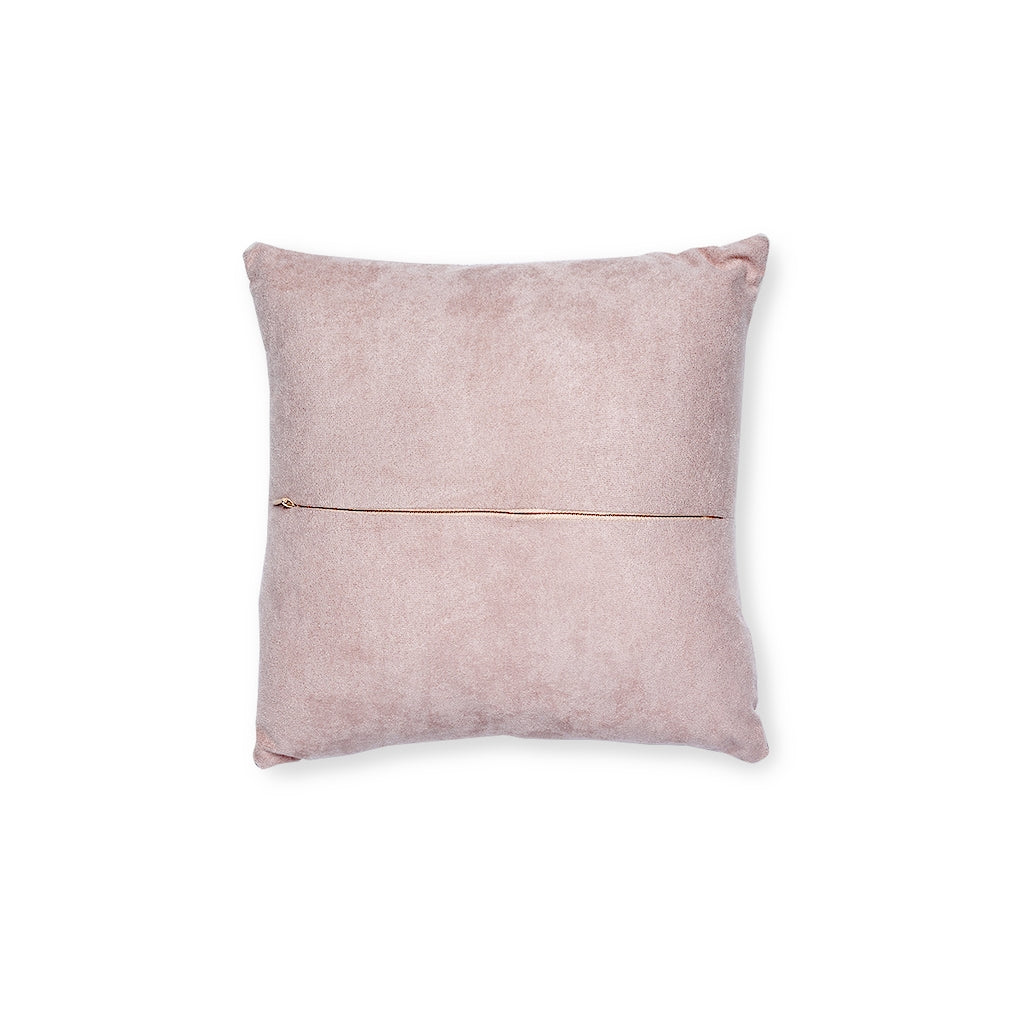 Sweet Tart Hearts Square Pillow|Pink Back