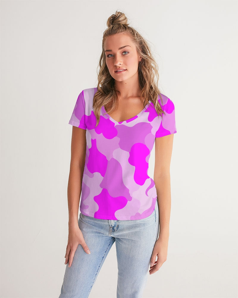 Pink Fusion Ladies V-Neck Tee