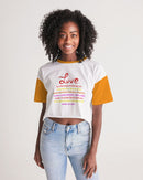 LOVE IS Ladies Lounge Cropped Tee-1