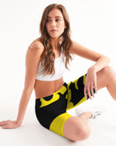 Bumble Bee Ladies Mid-Rise Bike Shorts-5
