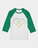 Don't Eat Animals Ladies Baseball Tee-4