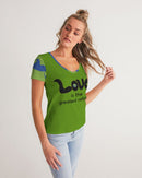 Love Is The Greatest Religion V-Neck Tee (QR CODE ON BACK for Brand Supporters)-5