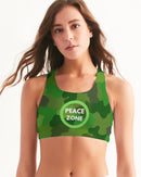 Green Fusion Ladies Seamless Sports Bra-1