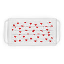 Valentine's Red Hearts White Cotton Face Mask-5