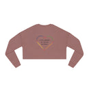 Vegan Heart Ladies Cropped Sweatshirt-4