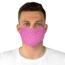 Valentine's Red Hearts Pink Fabric Face Mask-4