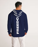 Unity and Freedom Men's Blue Hoodie-2