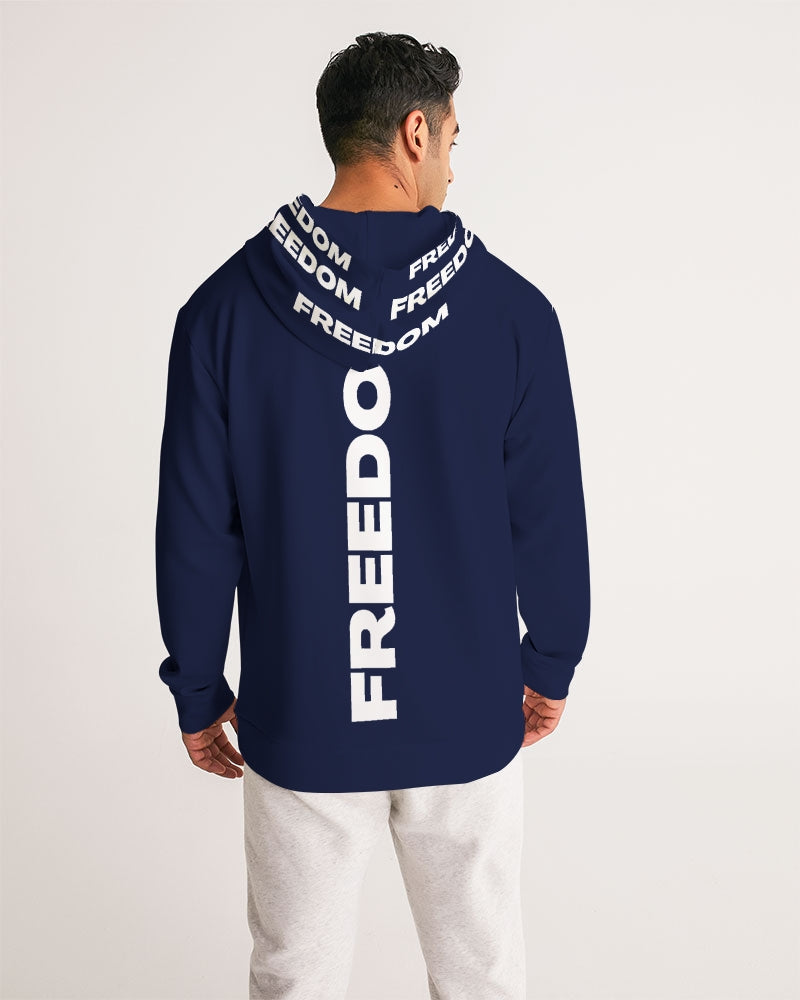 Unity and Freedom Men's Blue Hoodie