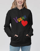 Vegan Heart Ladies Hoodie-3