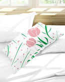 Peach Tulip Vine King Pillow Case-1