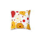 Sunshine Bouquet Faux Suede Square Pillow-1