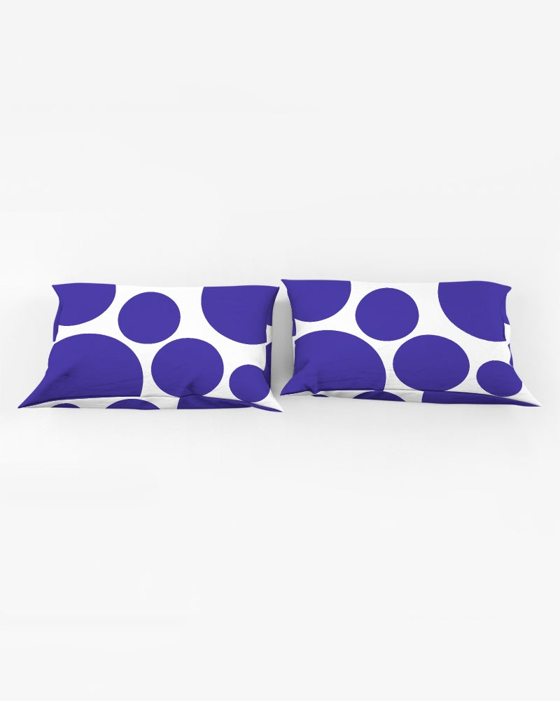 Blue Dot Queen Pillow Case - 0