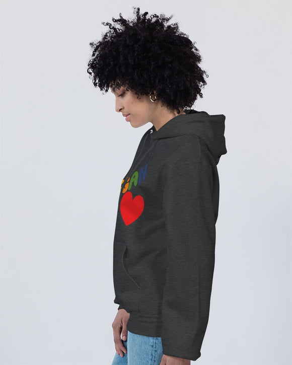 Vegan Heart Ladies Hoodie | Champion