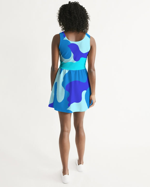 Ocean's Best Ladies Scoop Neck Skater Dress