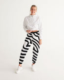 Zebra Print Ladies Track Pants-6