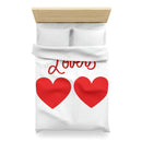 Lovers Hearts (Twin/XL Twin) Microfiber Duvet-1