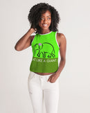 Eat Like A Giant Ladies  Cropped Tank-3