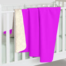 Hot Pink Sherpa Fleece Blanket-4