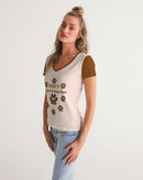 Dog's Best Friend Ladies V-Neck Tee-5