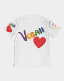 Vegan Heart Girls Tee-1