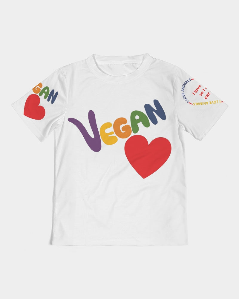 Vegan Heart Girls Tee