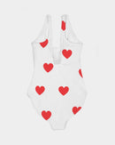 Vegan Heart Ladies One-Piece Swimsuit-6