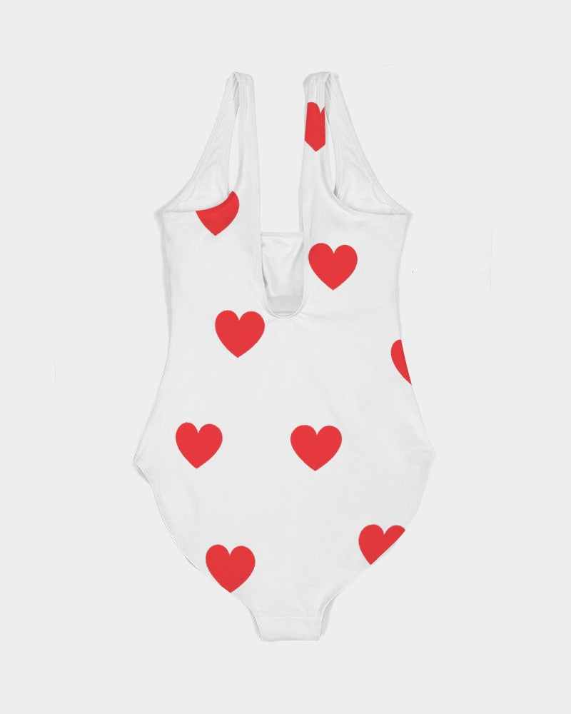 Vegan Heart Ladies One-Piece Swimsuit