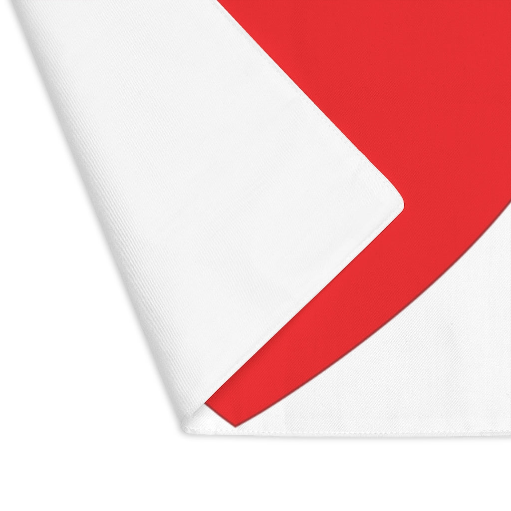 Big Red Heart White Placemat