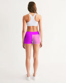 Pink Pink Ladies Mid-Rise Yoga Shorts-4