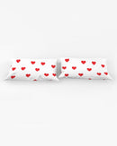Valentine's Red Hearts King Pillow Case-2