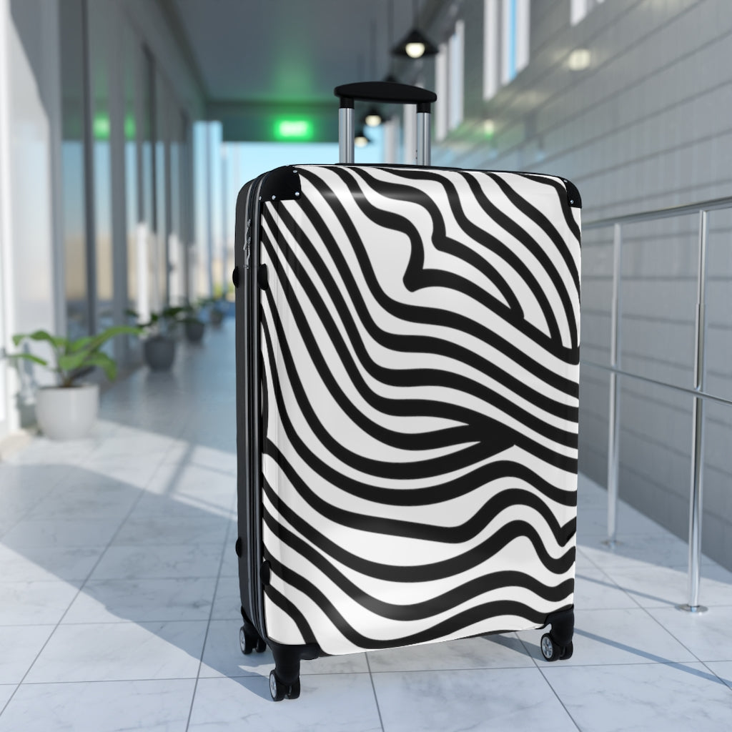 Zebra Print Suitcases