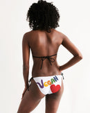 Vegan Heart Ladies Triangle String Bikini-2