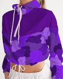 Purple Fusion Ladies Cropped Windbreaker-1
