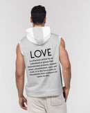 LOVE IS Men's Sleeveless Hoodie-2