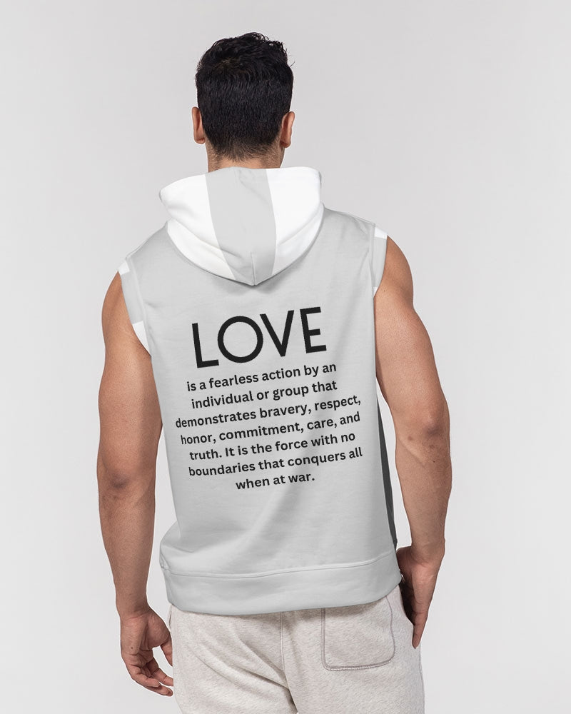 LOVE IS Men's Sleeveless Hoodie