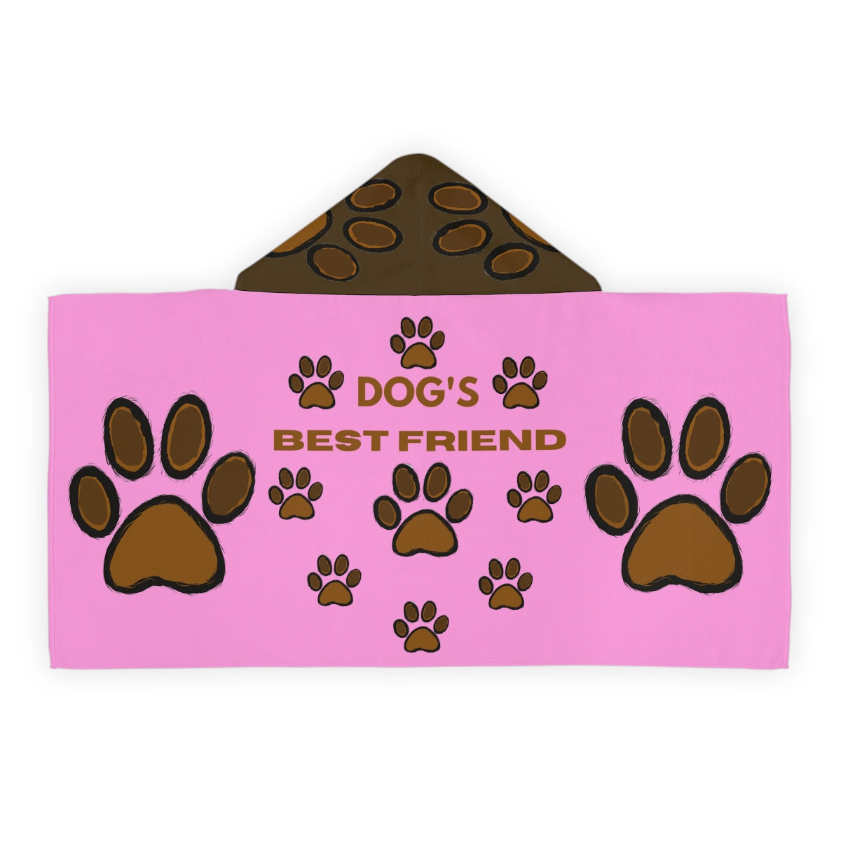 Dog's Best Friend Girls Hooded Towel