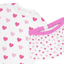 Pink Hearts Ladies Short Pajama Set-23