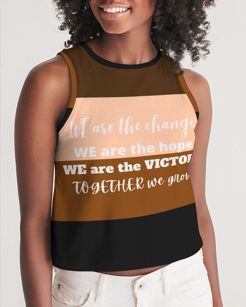 Freedom and Justice Ladies Cropped Tank