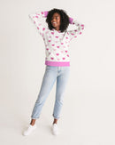 Pink Hearts Ladies Hoodie-6