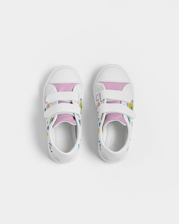 Cutey Pastel Smile Kids Velcro Sneaker